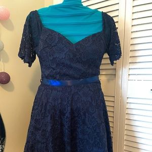 Navy blue semi formal dress